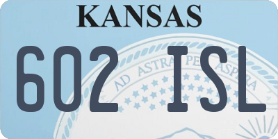 KS license plate 602ISL