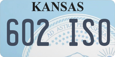 KS license plate 602ISO