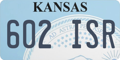KS license plate 602ISR