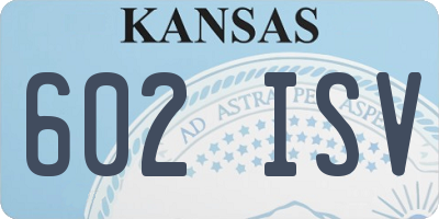 KS license plate 602ISV