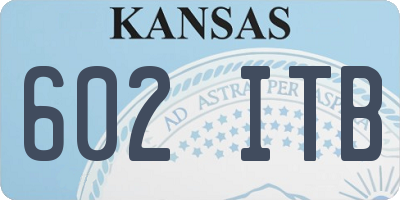 KS license plate 602ITB