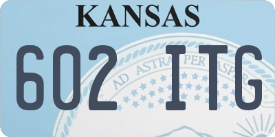 KS license plate 602ITG