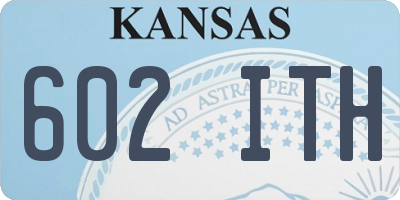 KS license plate 602ITH