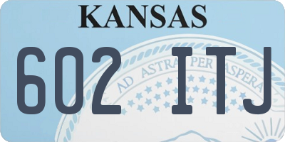 KS license plate 602ITJ