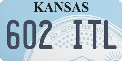 KS license plate 602ITL
