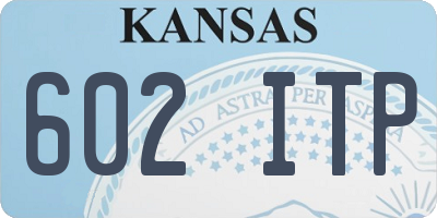 KS license plate 602ITP