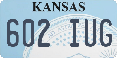 KS license plate 602IUG