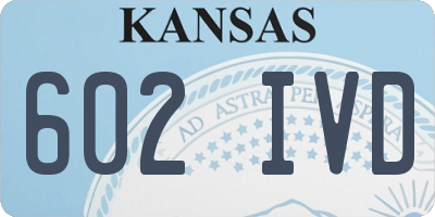 KS license plate 602IVD