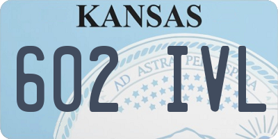 KS license plate 602IVL
