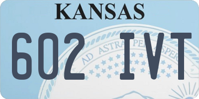 KS license plate 602IVT