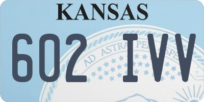 KS license plate 602IVV