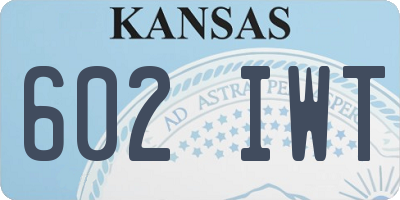 KS license plate 602IWT