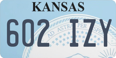 KS license plate 602IZY
