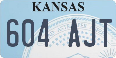 KS license plate 604AJT