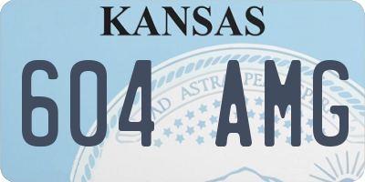 KS license plate 604AMG