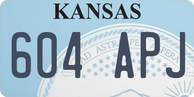 KS license plate 604APJ