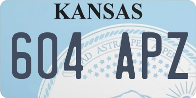 KS license plate 604APZ