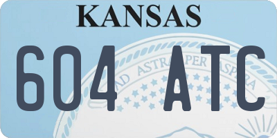 KS license plate 604ATC