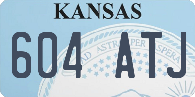KS license plate 604ATJ