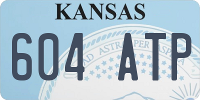 KS license plate 604ATP