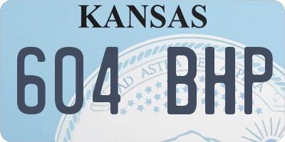 KS license plate 604BHP