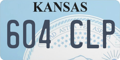 KS license plate 604CLP