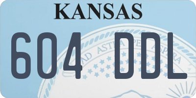 KS license plate 604DDL