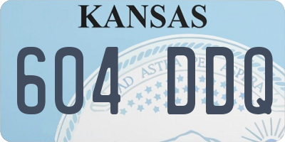 KS license plate 604DDQ