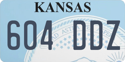 KS license plate 604DDZ