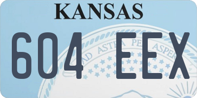 KS license plate 604EEX
