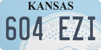 KS license plate 604EZI