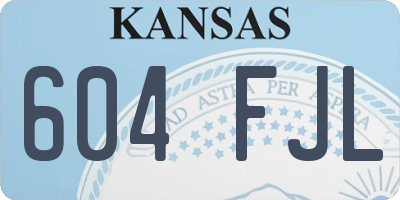 KS license plate 604FJL