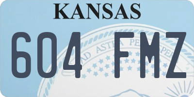 KS license plate 604FMZ