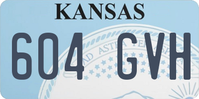 KS license plate 604GVH