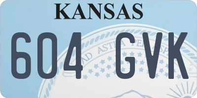 KS license plate 604GVK
