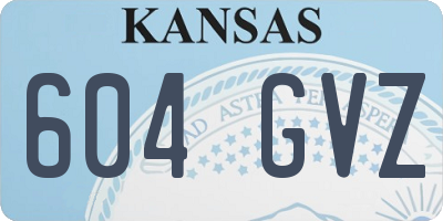 KS license plate 604GVZ
