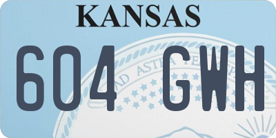 KS license plate 604GWH
