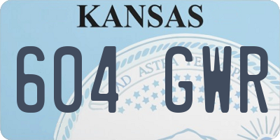 KS license plate 604GWR
