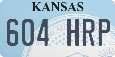 KS license plate 604HRP