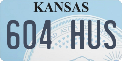 KS license plate 604HUS