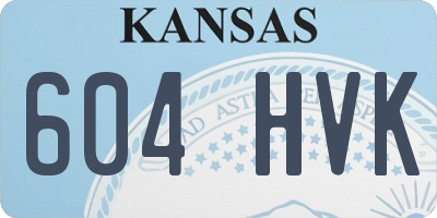 KS license plate 604HVK