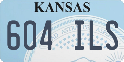 KS license plate 604ILS