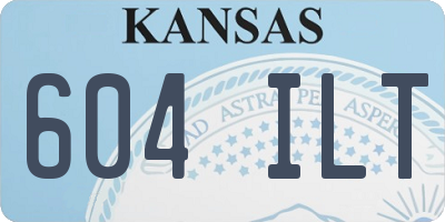 KS license plate 604ILT