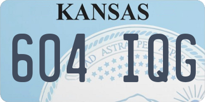 KS license plate 604IQG
