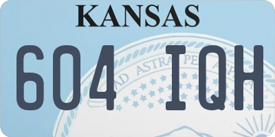 KS license plate 604IQH