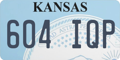 KS license plate 604IQP