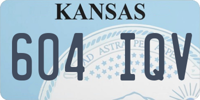 KS license plate 604IQV