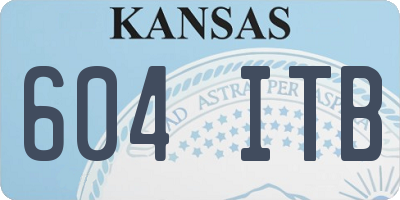 KS license plate 604ITB