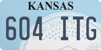 KS license plate 604ITG