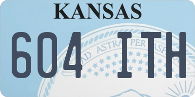 KS license plate 604ITH